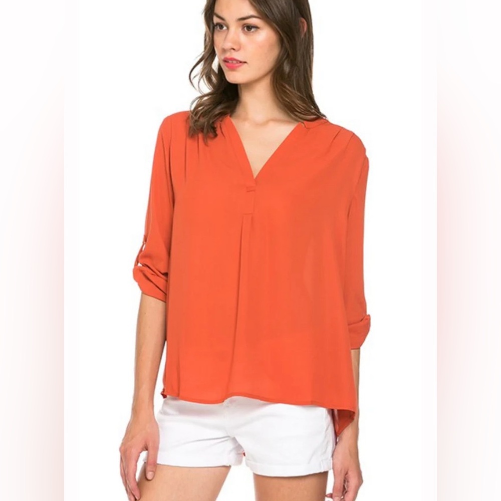 Mossimo Supply Co. Orange Blouse